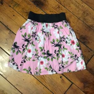 Summer floral mini skirt